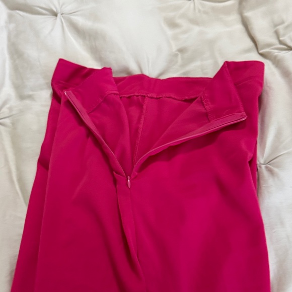 SHEIN Hot Pink Wide Leg Pants - Picture 2 of 5